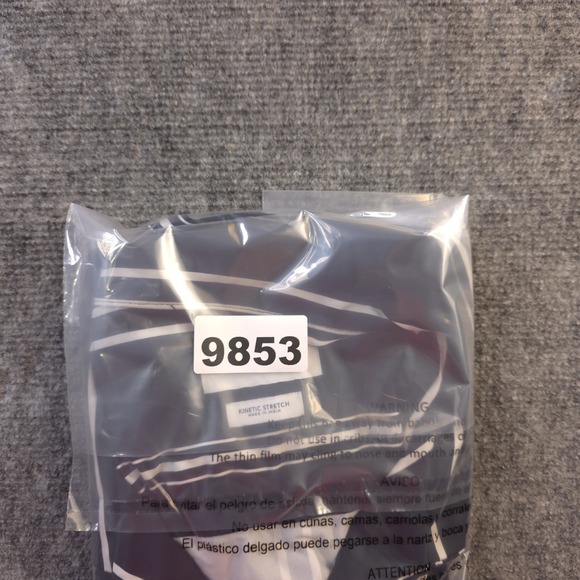 Porter & Ash Kinetic Stretch Shirt Large Blue Striped Short Sleeve Button Up - Picture 9 of 9